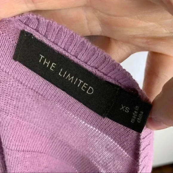 The Limited sweater size XS pink mauve cardigan - Picture 6 of 8